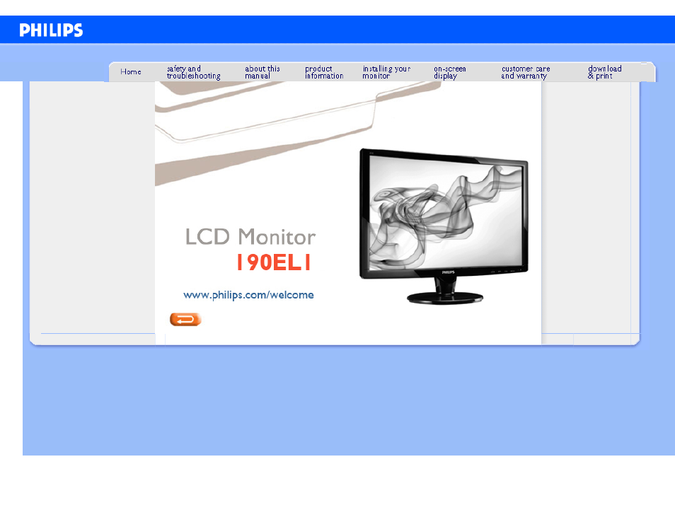 Philips 190EL1SB-00 User Manual | 88 pages