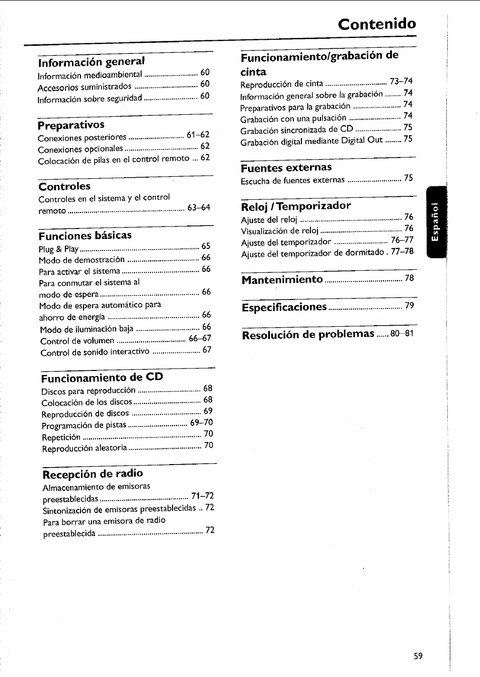 Philips MC5037 User Manual | Page 59 / 84