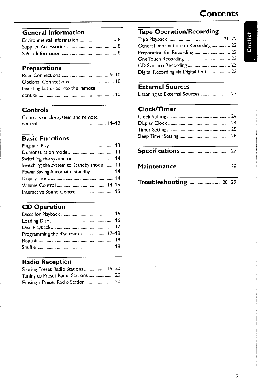 Philips MC5037 User Manual | Page 7 / 84