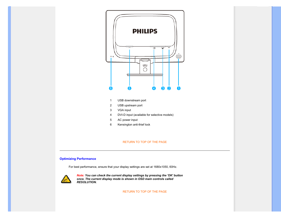 Optimizing performance | Philips 220C1SW-00 User Manual | Page 61 / 107