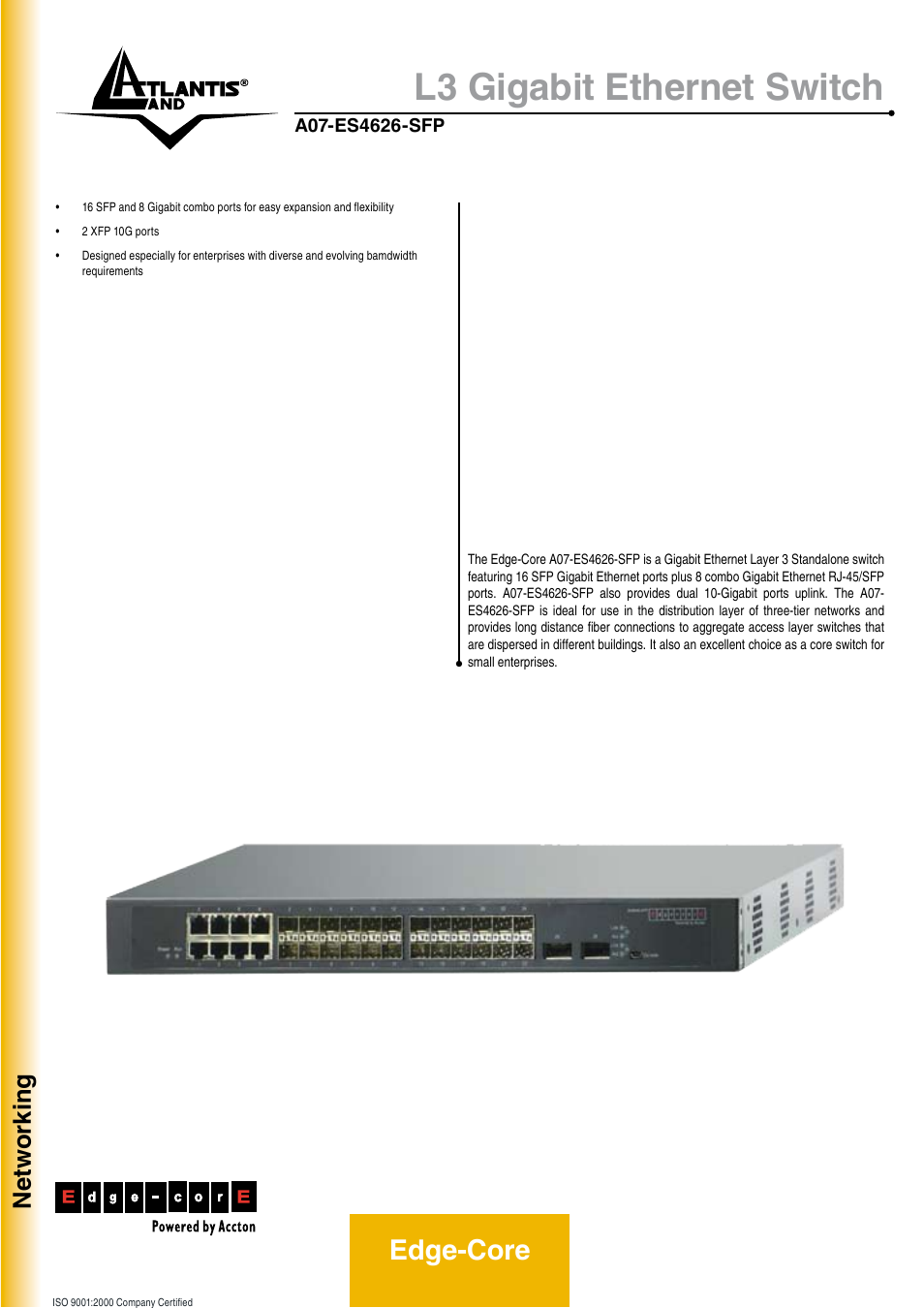 Atlantis Land A07-ES4626-SFP User Manual | 2 pages