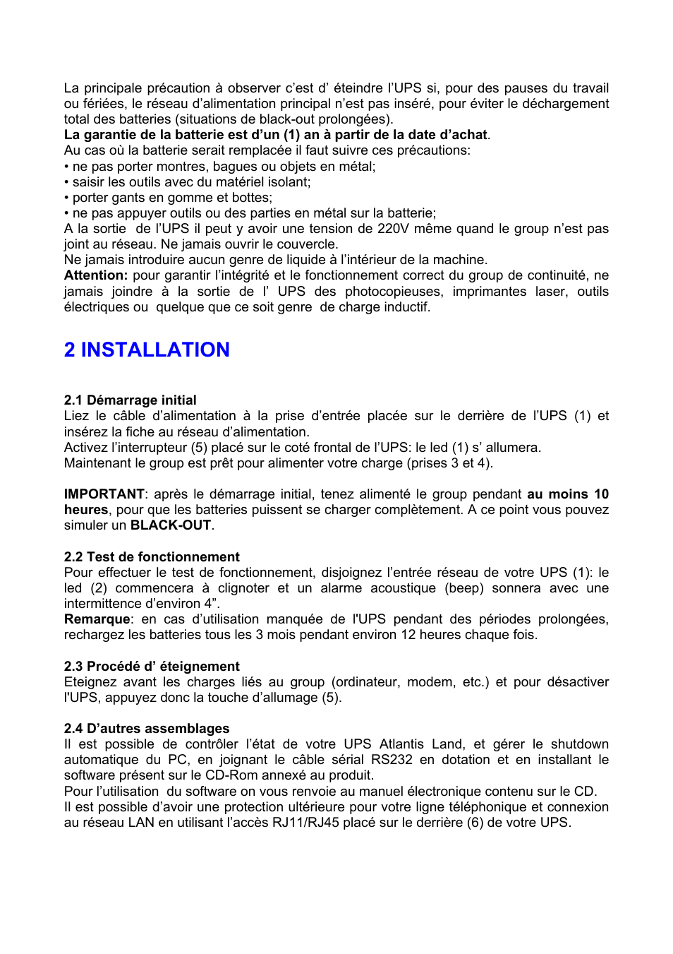 2 installation | Atlantis Land A03-S801 User Manual | Page 15 / 17