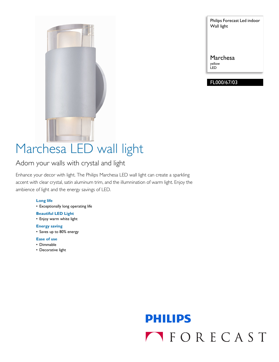 Philips FL0006703 User Manual | 2 pages