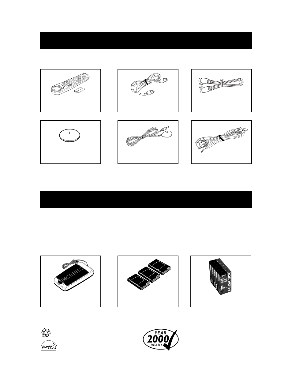 Upplied, Ccessories, Ptional | Philips 4 HD S VHS HIFI VCR User Manual | Page 68 / 68