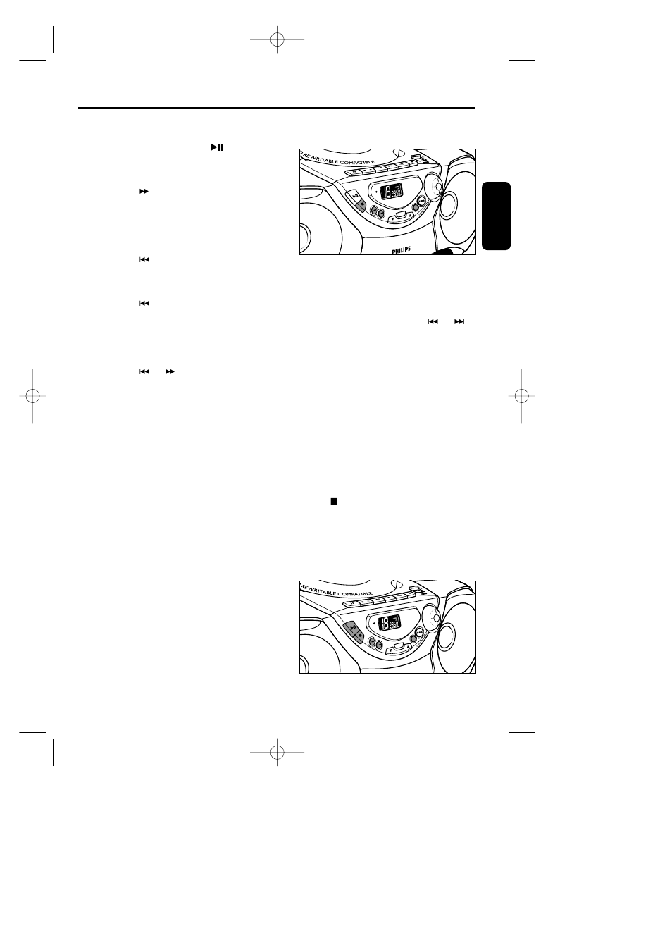 Lecteur de cd | Philips AZ1018 User Manual | Page 25 / 43