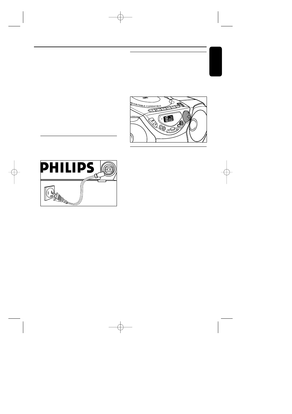 Power supply, Using ac power, Switching power on/off: save energy | General operation | Philips AZ1018 User Manual | Page 9 / 43