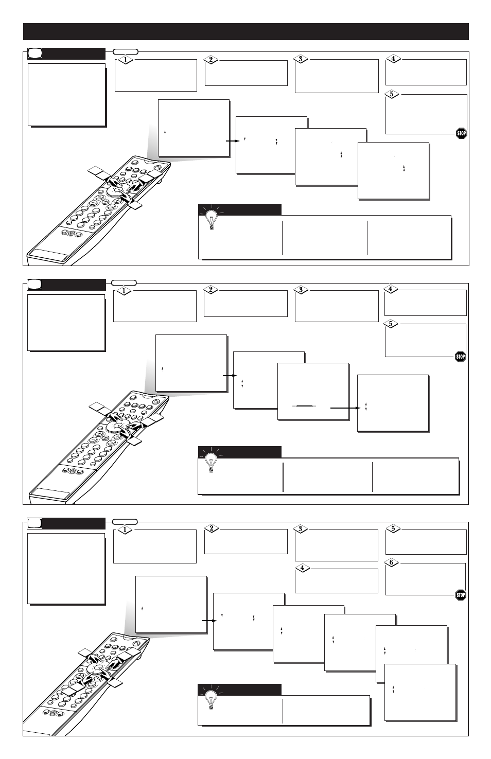 Installation f, Ow to, Se the | Eatures, Anguage | Philips COLOR TV  ESTIMATE User Manual | Page 3 / 4