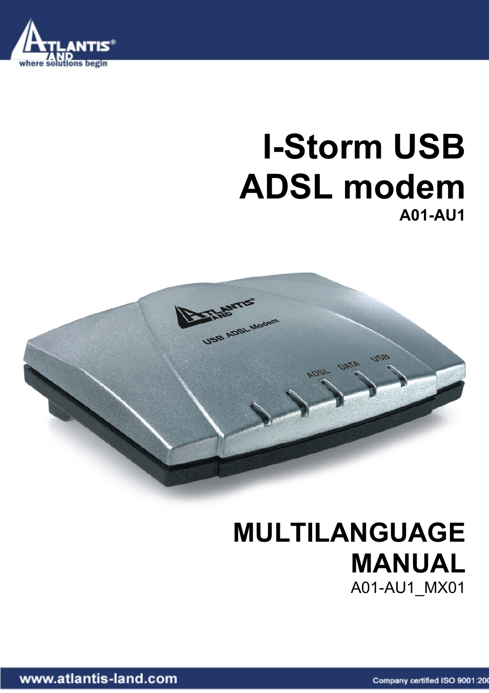 Atlantis Land I-STORM A01-AU1 User Manual | 82 pages
