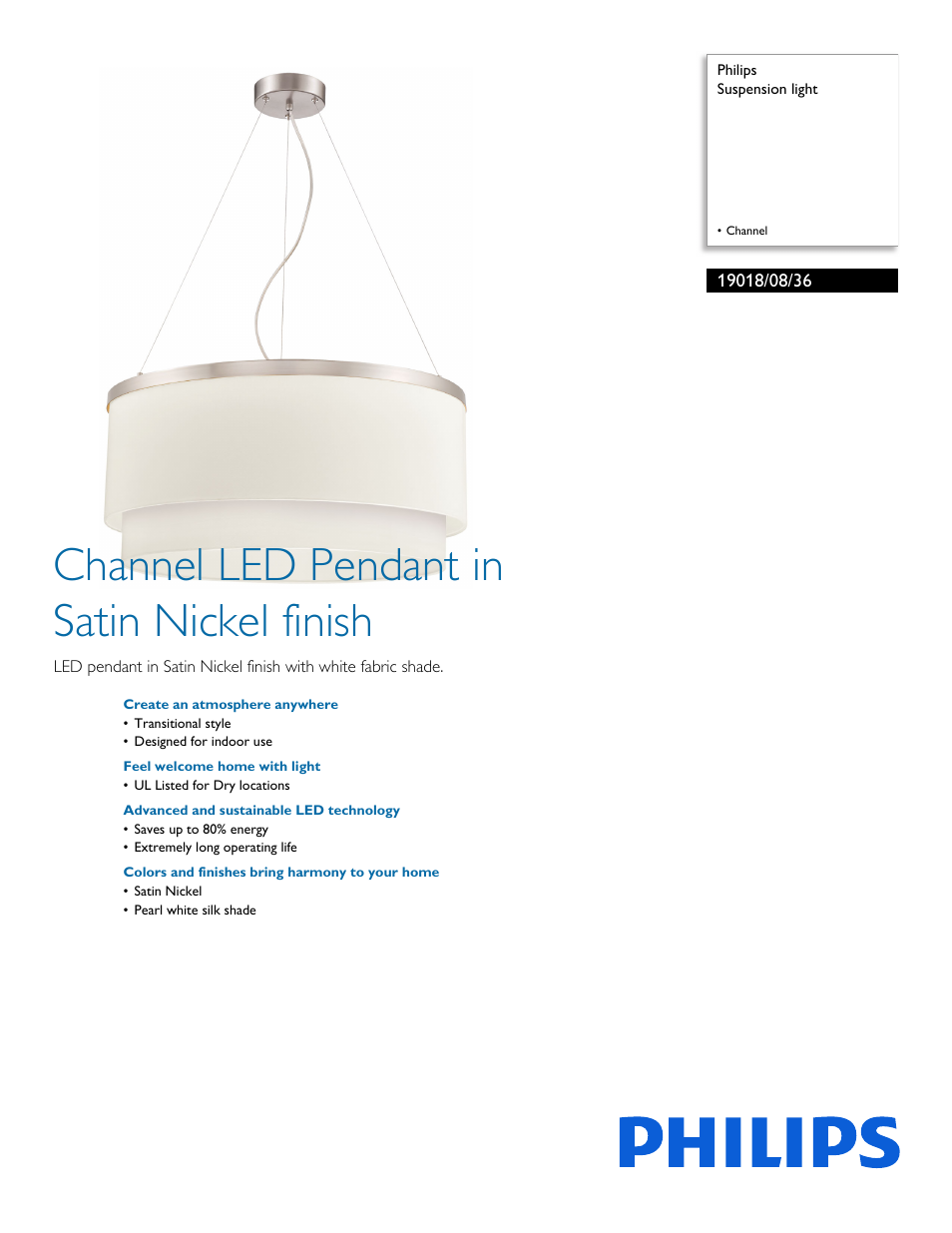 Philips 190180836 User Manual | 2 pages