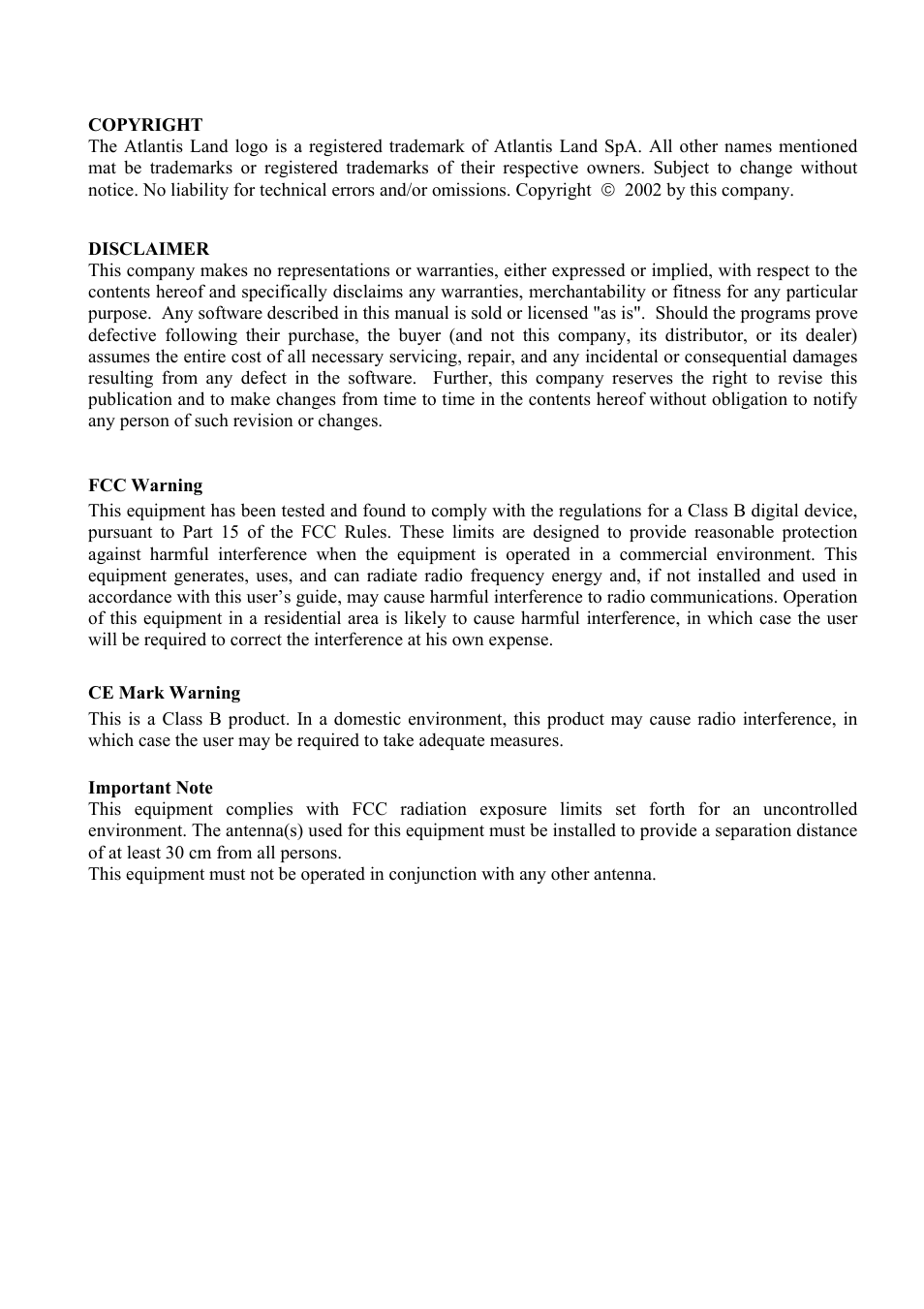 Atlantis Land i I-Fly Wireless Access Point User Manual | Page 2 / 42