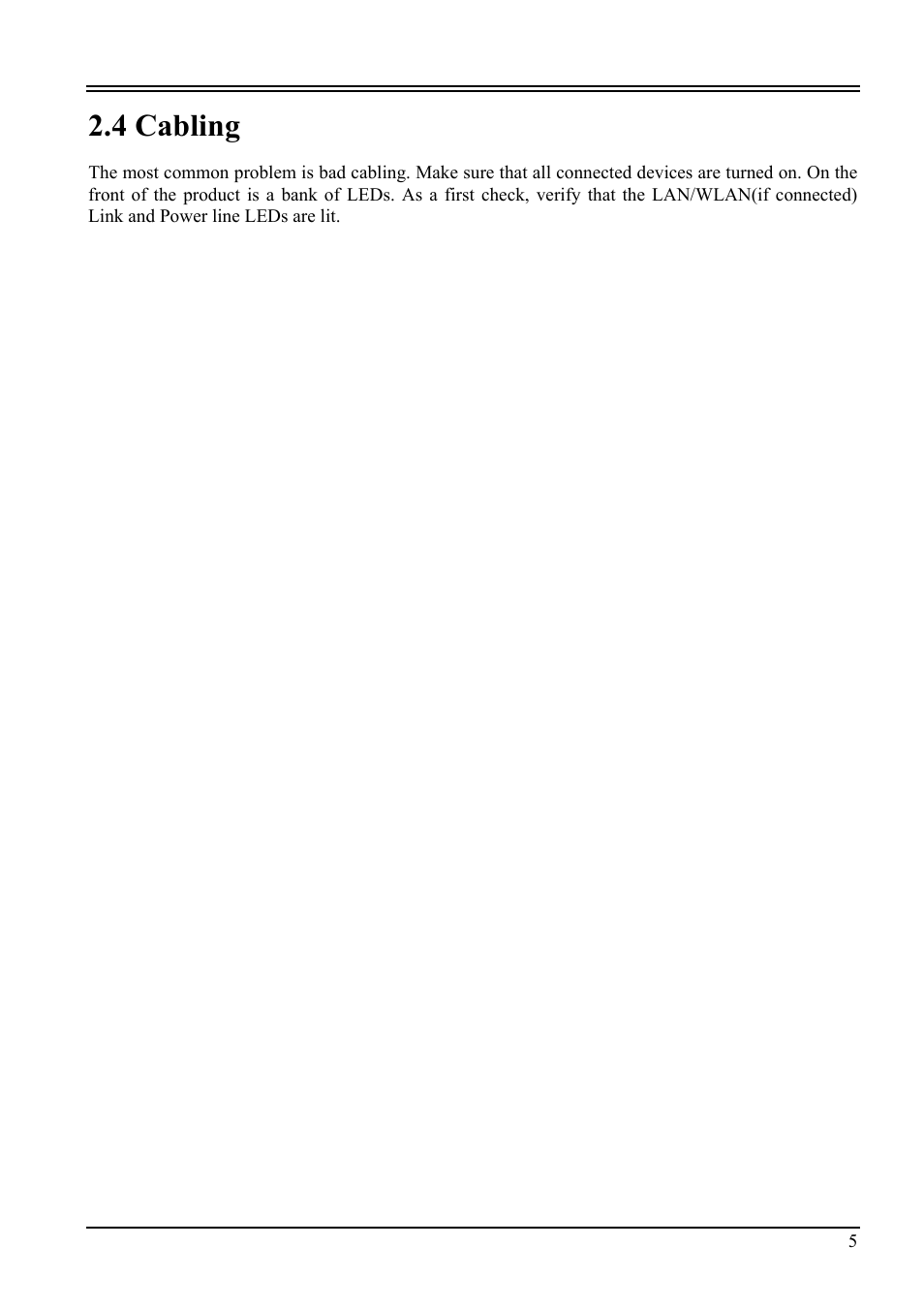 4 cabling | Atlantis Land i I-Fly Wireless Access Point User Manual | Page 9 / 42