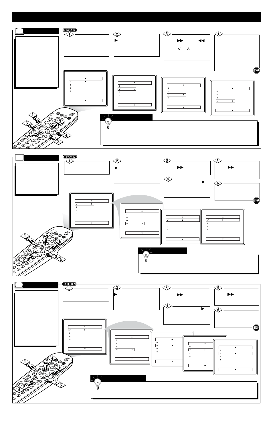 Etting, Elevision, Or the | Irst, Anguage | Philips 32PS61S User Manual | Page 3 / 4