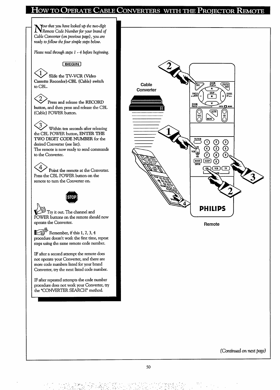 Philips LCD PROJECTOR User Manual | Page 50 / 60