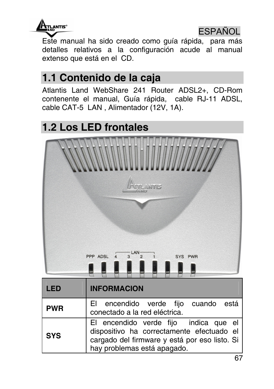 Atlantis Land WEBSHARE A02-RA241 User Manual | Page 67 / 78