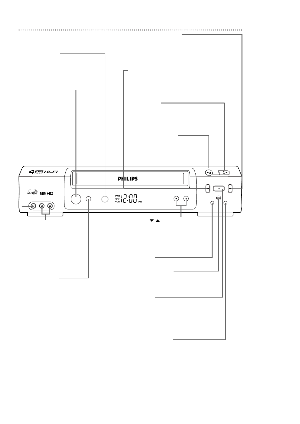 Front panel 27, Vrb611 | Philips VRB611AT User Manual | Page 27 / 56