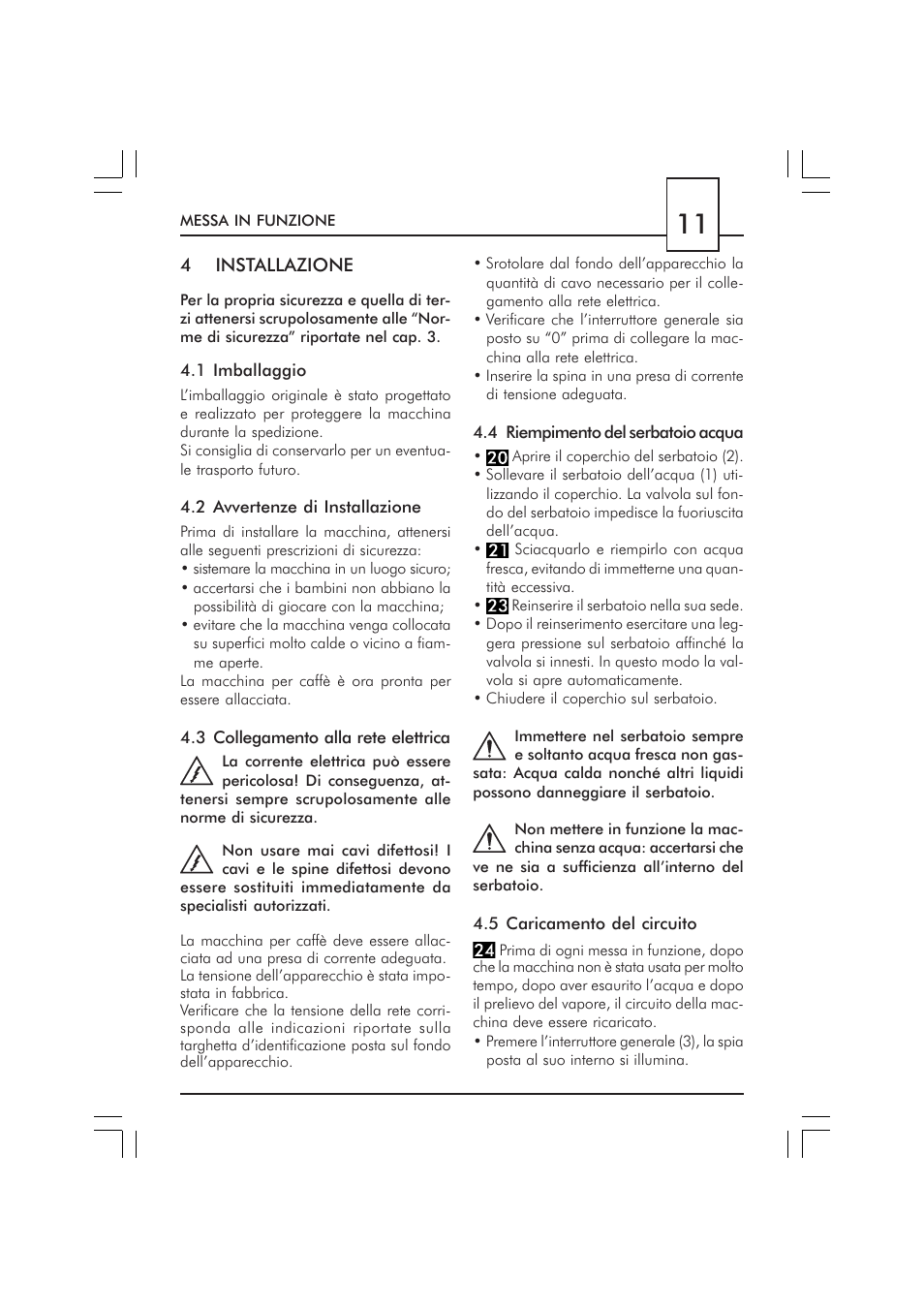 Philips SAECO GRAN CREMA DE LUXE CUL SIL SIN010 User Manual | Page 11 / 92