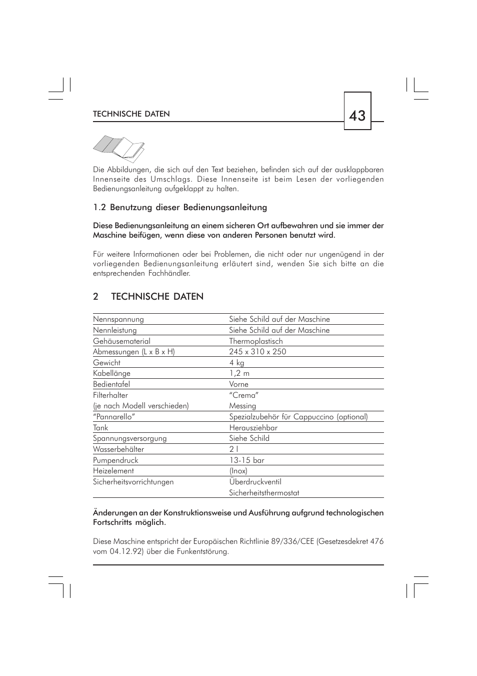 Philips SAECO GRAN CREMA DE LUXE CUL SIL SIN010 User Manual | Page 43 / 92