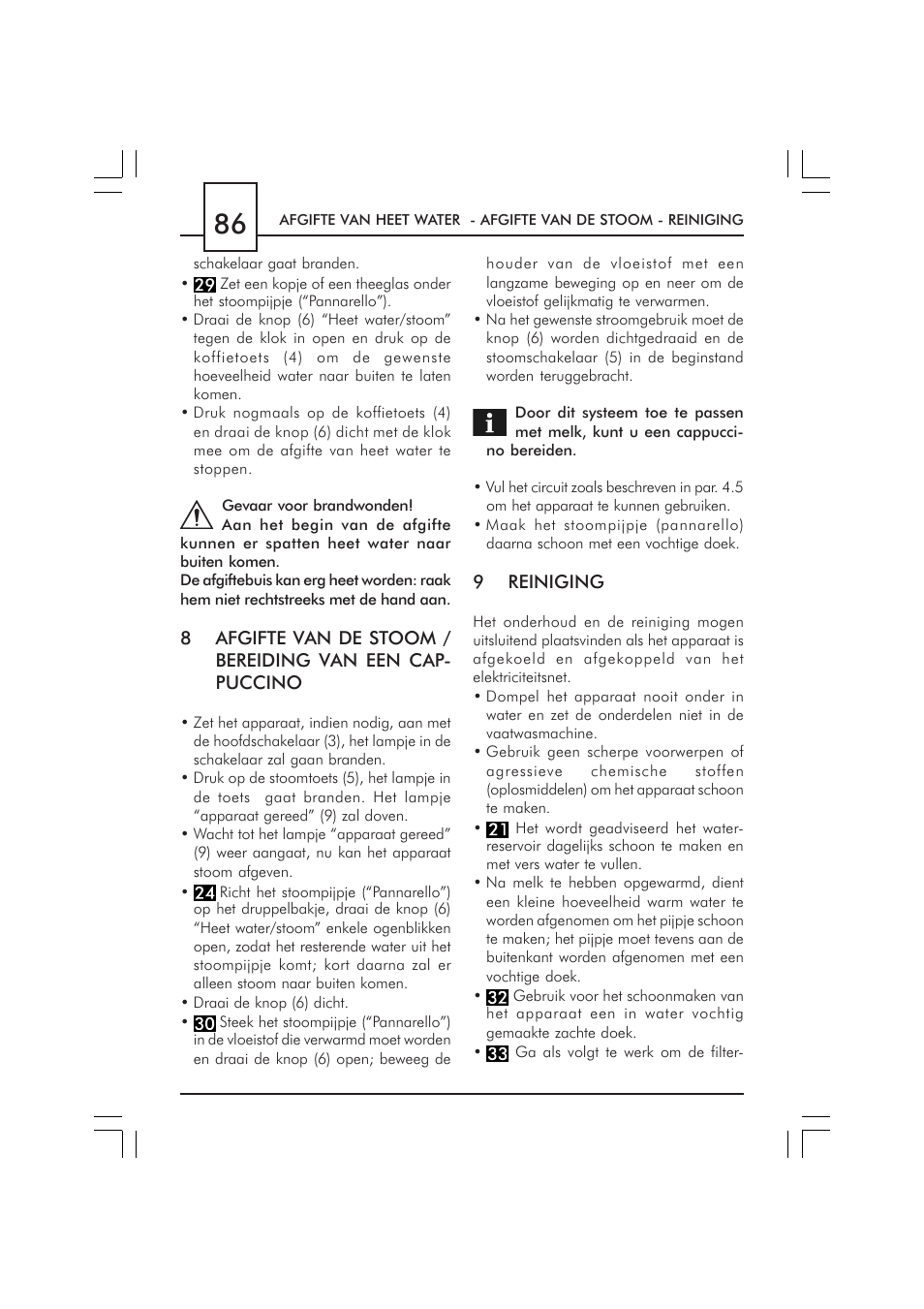 Philips SAECO GRAN CREMA DE LUXE CUL SIL SIN010 User Manual | Page 86 / 92