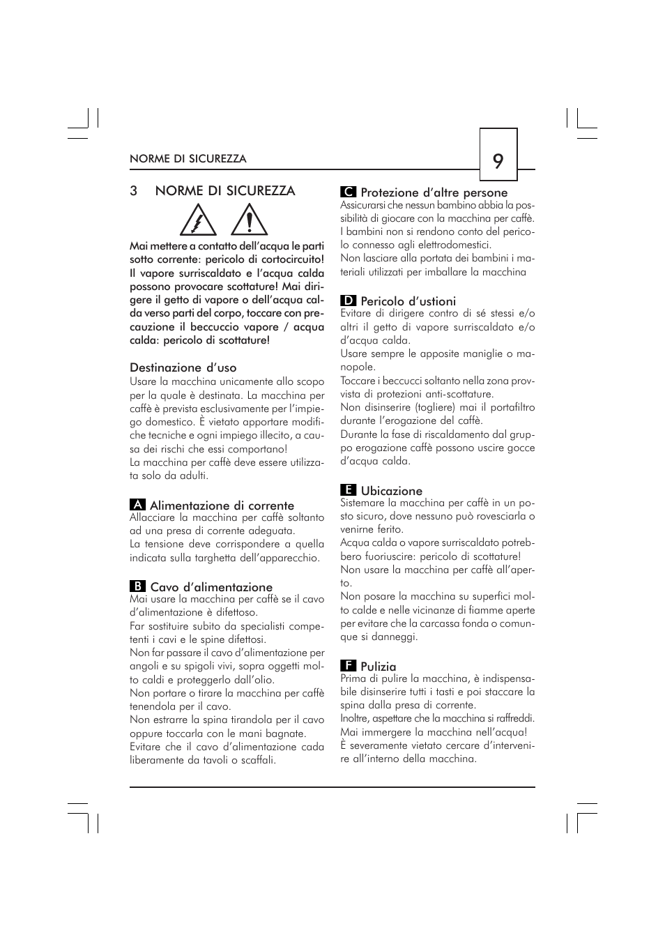 Philips SAECO GRAN CREMA DE LUXE CUL SIL SIN010 User Manual | Page 9 / 92