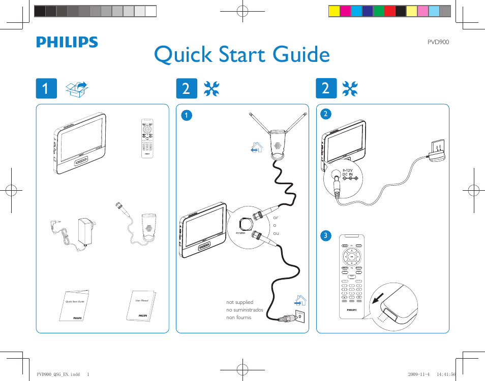 Philips PVD900-37 User Manual | 2 pages