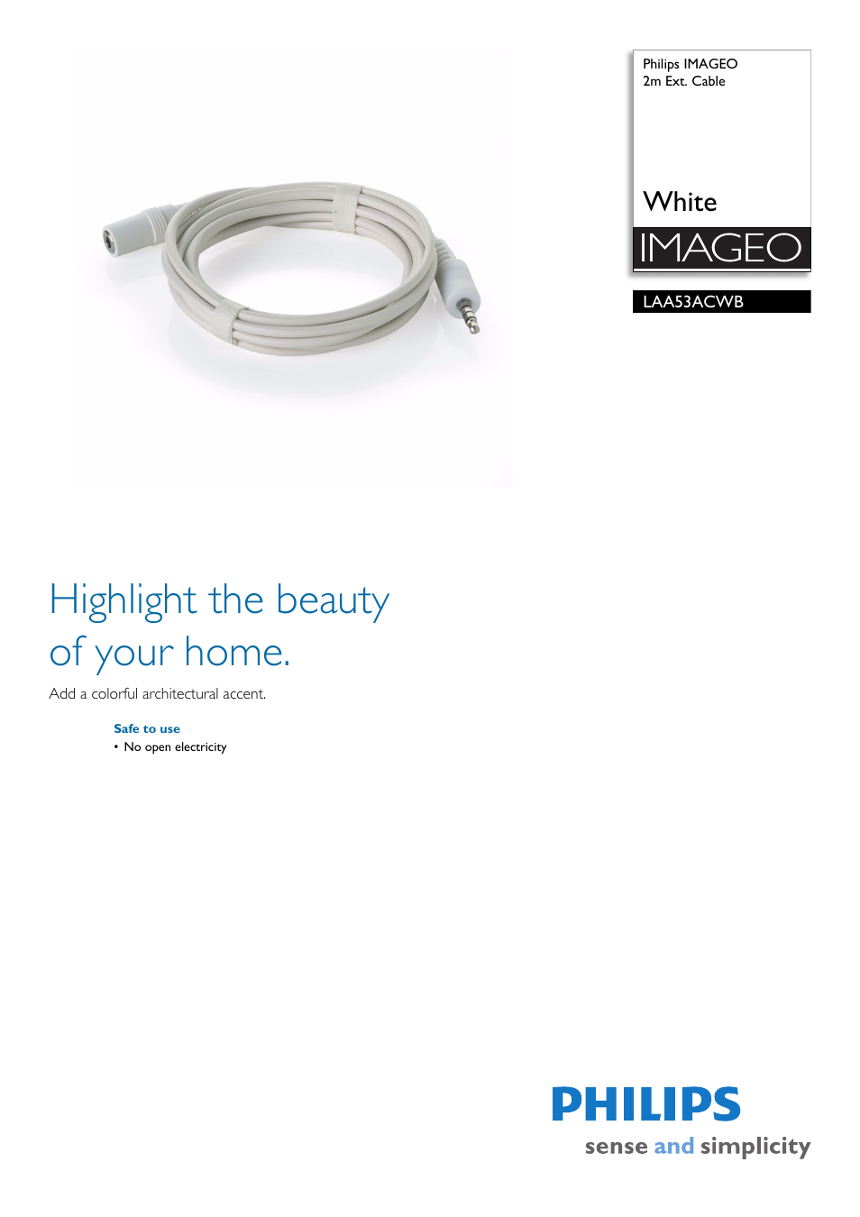 Philips LAA53ACWB-00 User Manual | 2 pages