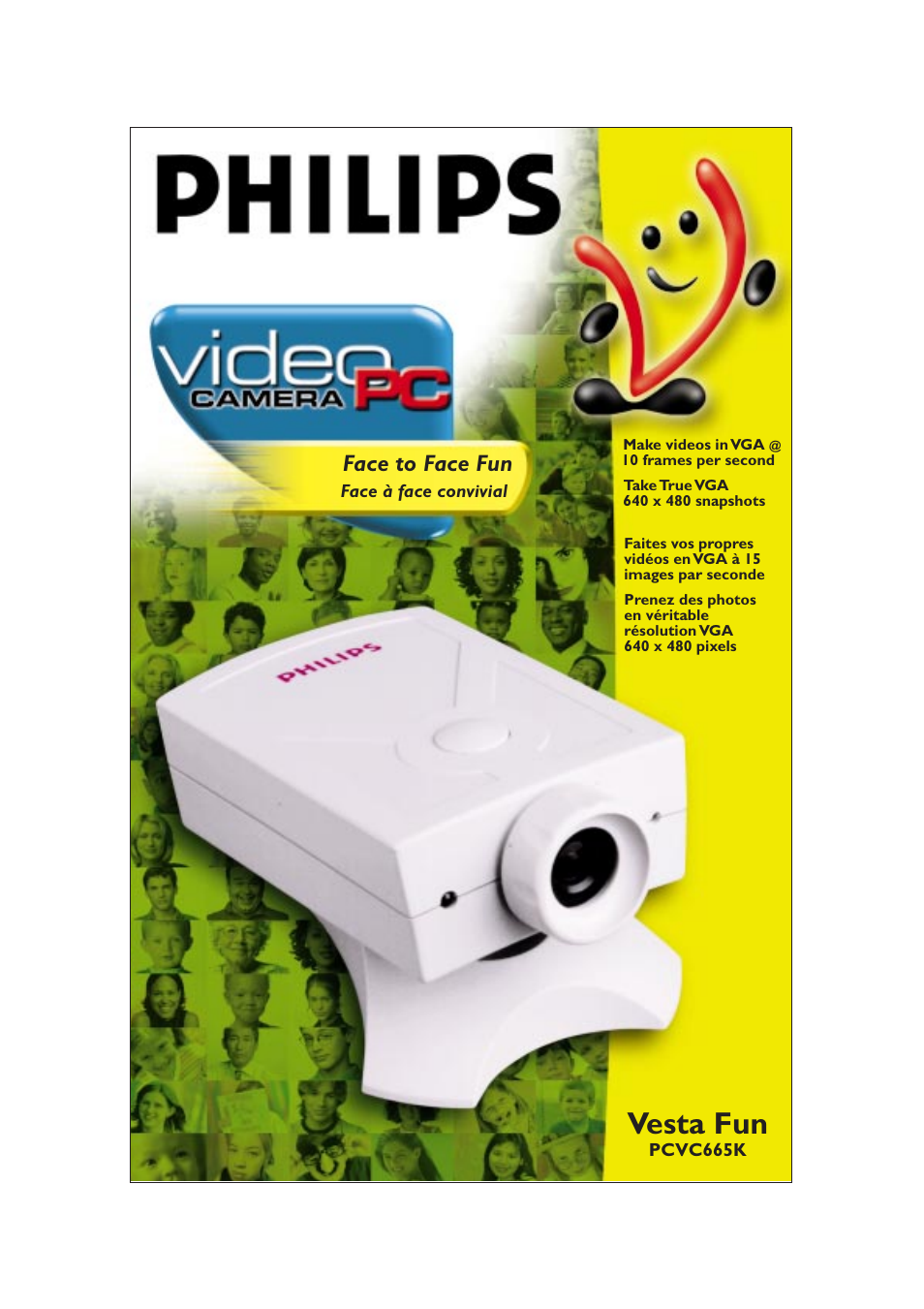 Vesta fun, Face to face fun | Philips PCVC665K99 User Manual | Page 2 / 3