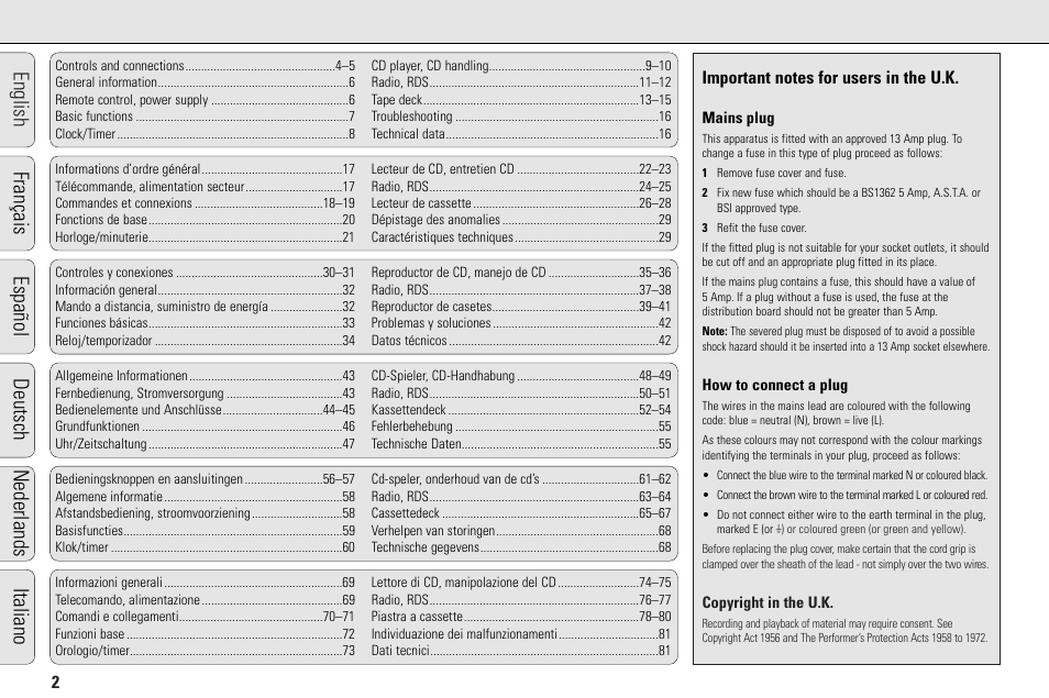 Philips MC145C-37 User Manual | Page 2 / 148