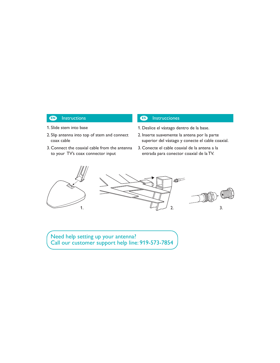 Philips US2-PHDTV1 User Manual | 1 page