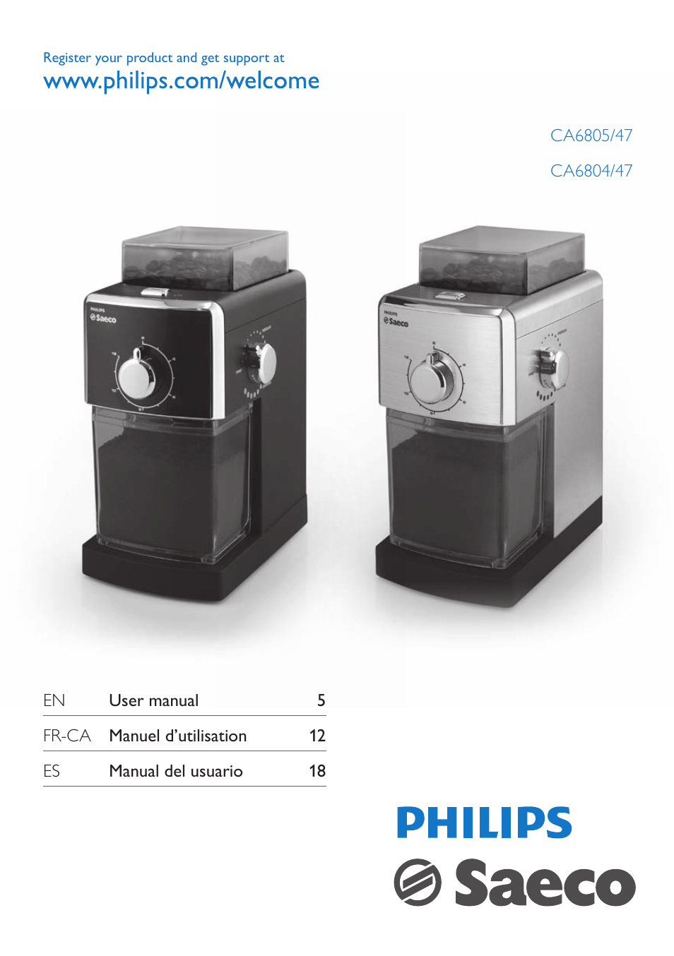 Philips CA6805-47 User Manual | 28 pages