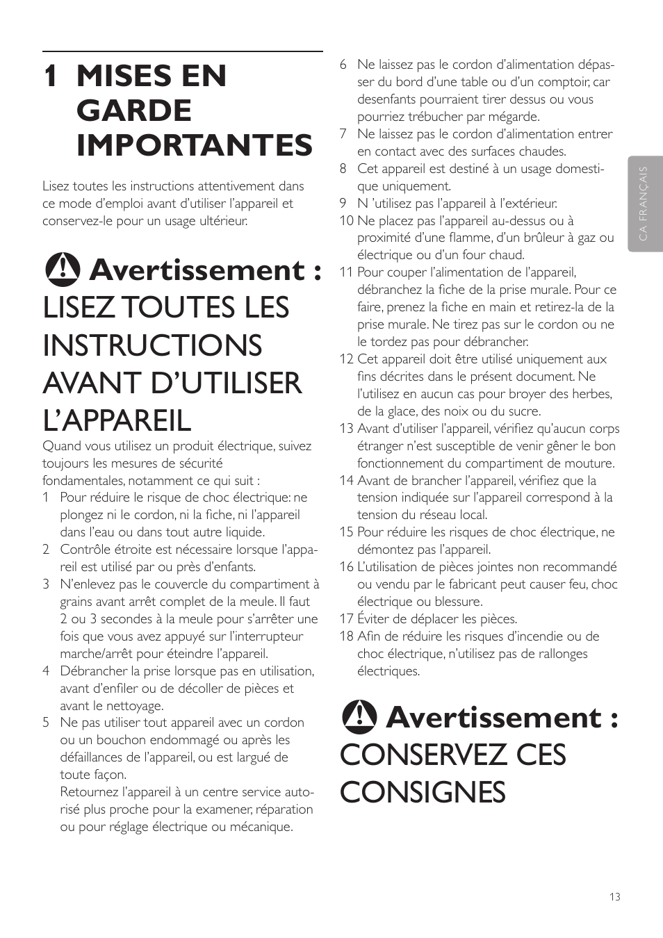 Philips CA6805-47 User Manual | Page 13 / 28