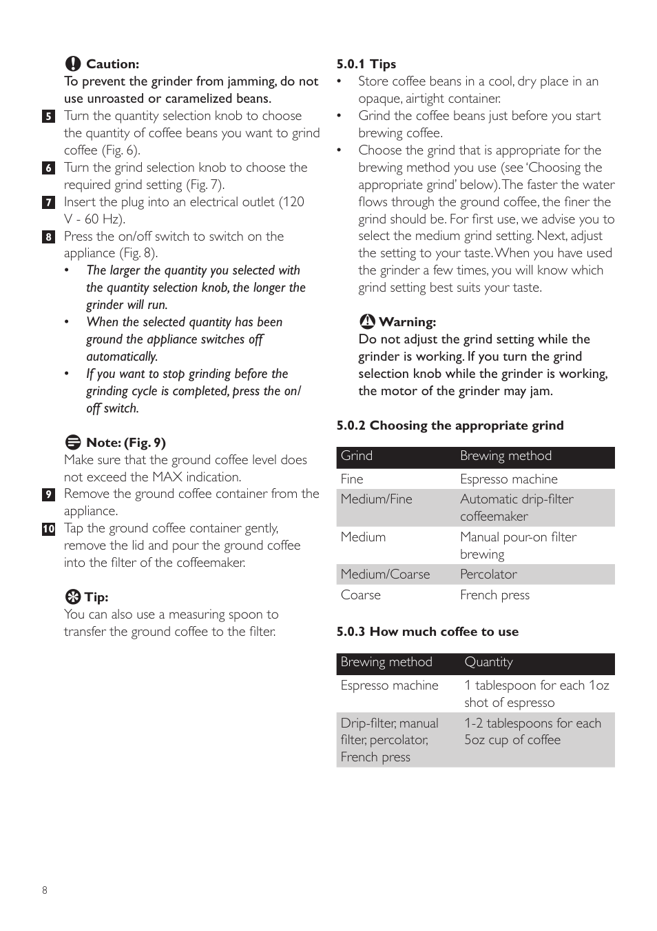 Philips CA6805-47 User Manual | Page 8 / 28