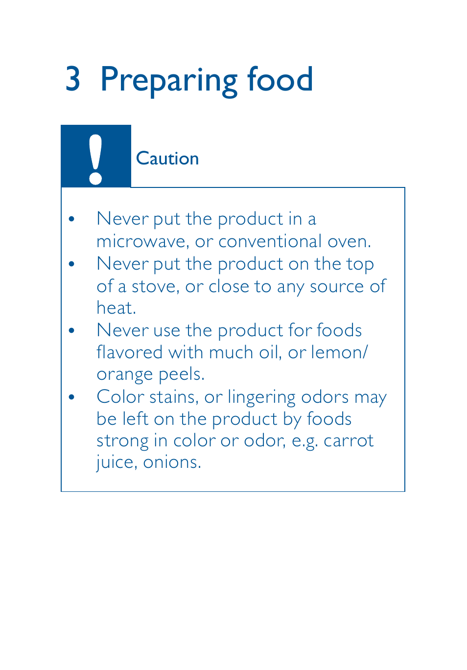 3 preparing food | Philips AVENT Toddler mealtime set 6m+ SCF716-00 BPA-Free User Manual | Page 15 / 18