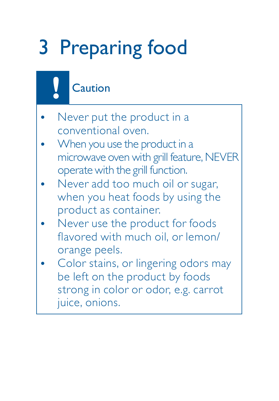 3 preparing food | Philips AVENT Toddler mealtime set 6m+ SCF716-00 BPA-Free User Manual | Page 5 / 18