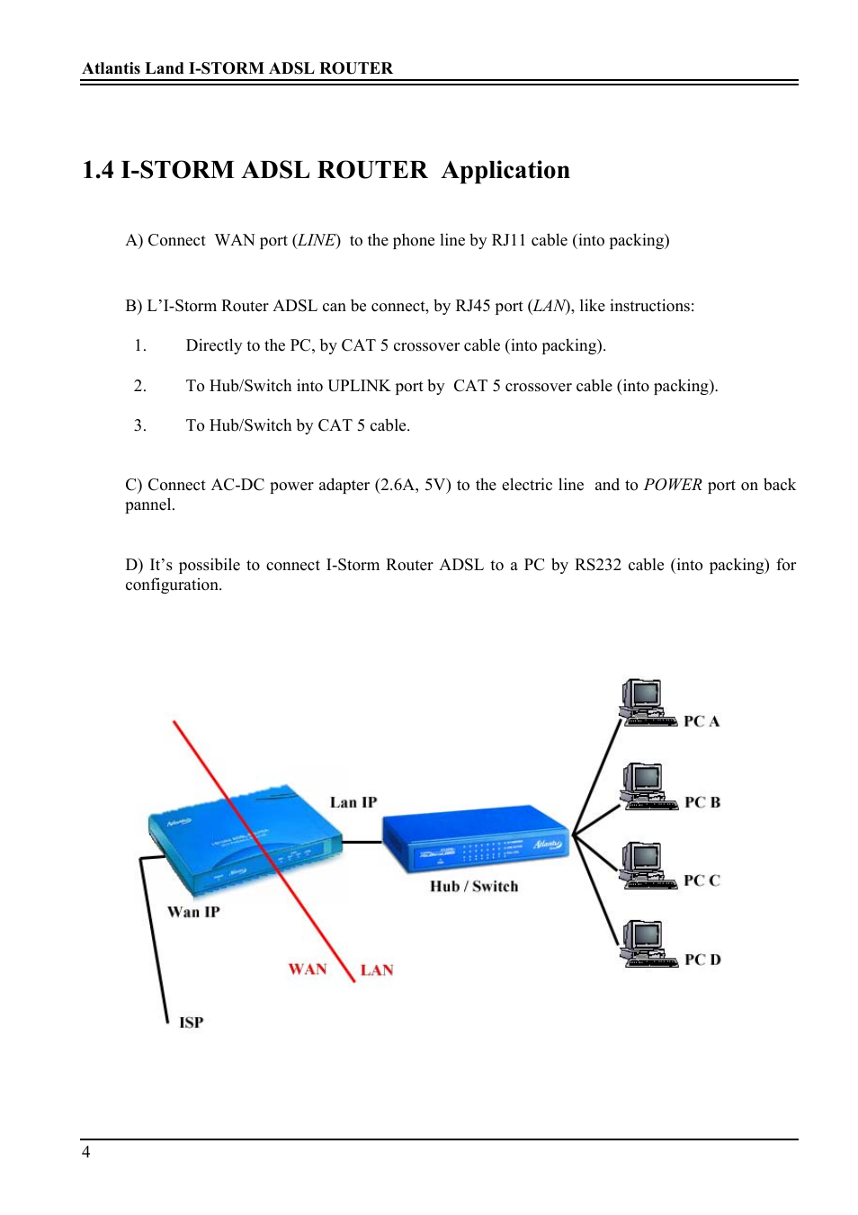 4 i-storm adsl router application | Atlantis Land A02-RA ME01 User Manual | Page 10 / 59