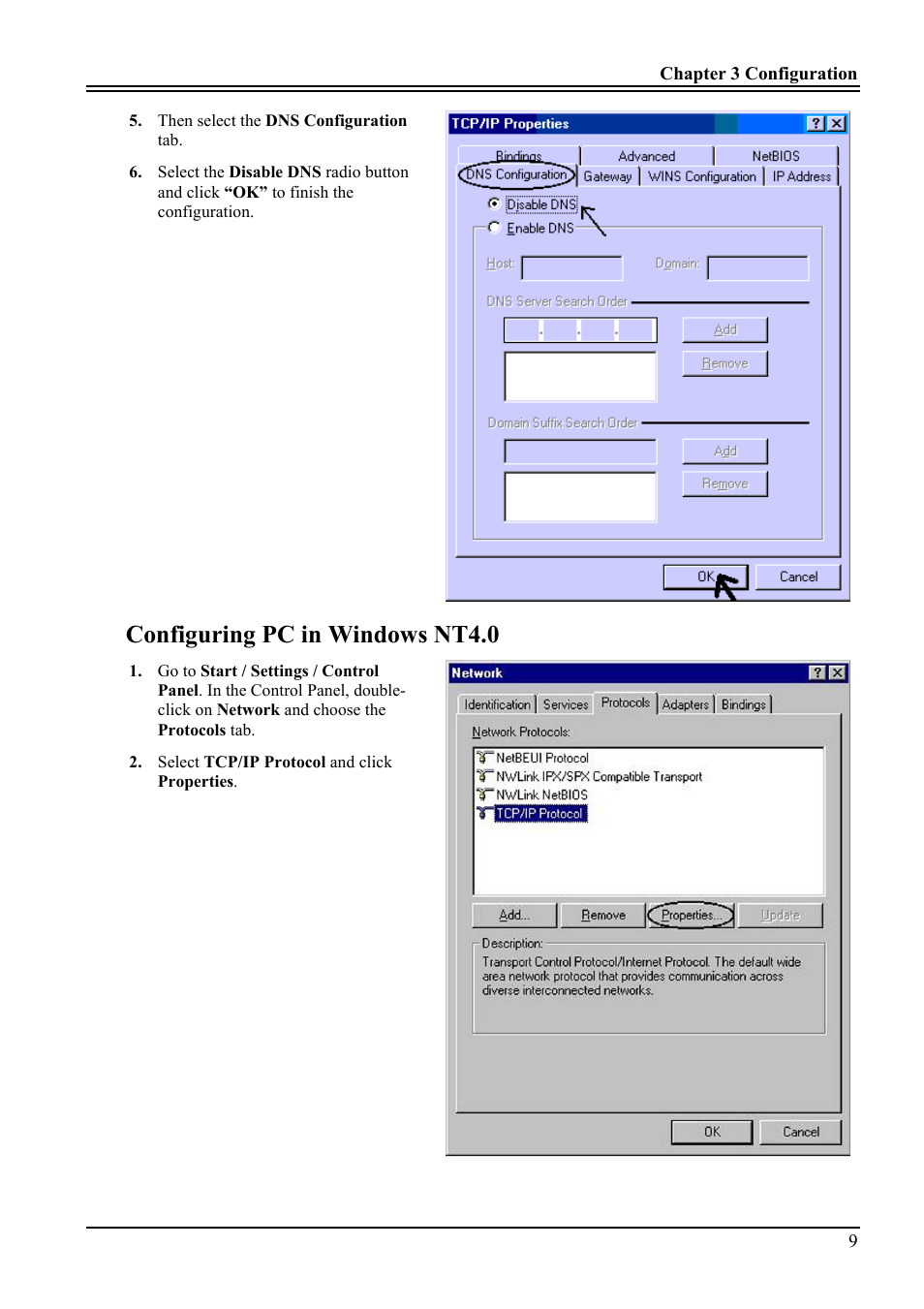 Configuring pc in windows nt4.0 | Atlantis Land A02-RA ME01 User Manual | Page 15 / 59