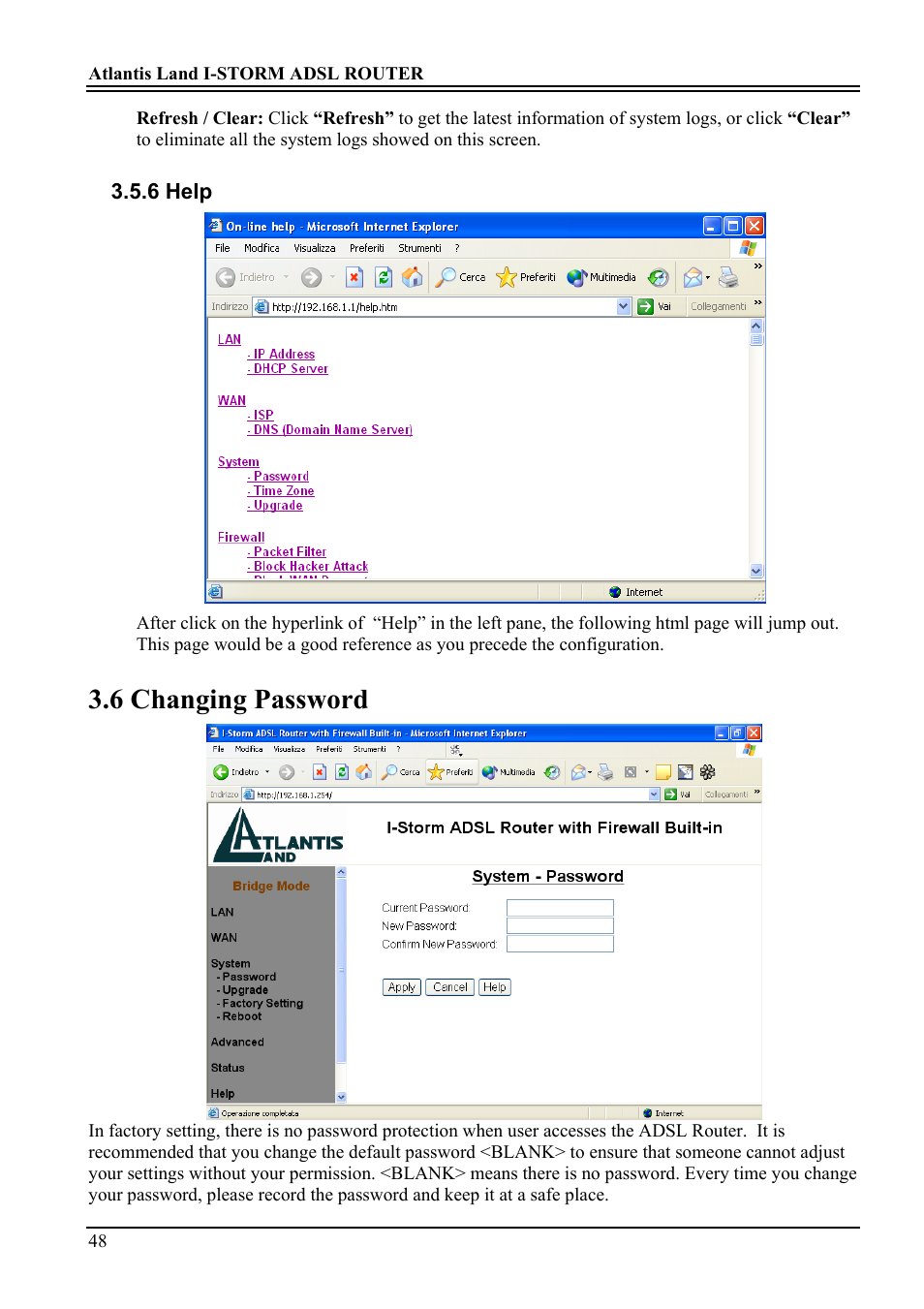 6 changing password | Atlantis Land A02-RA ME01 User Manual | Page 54 / 59