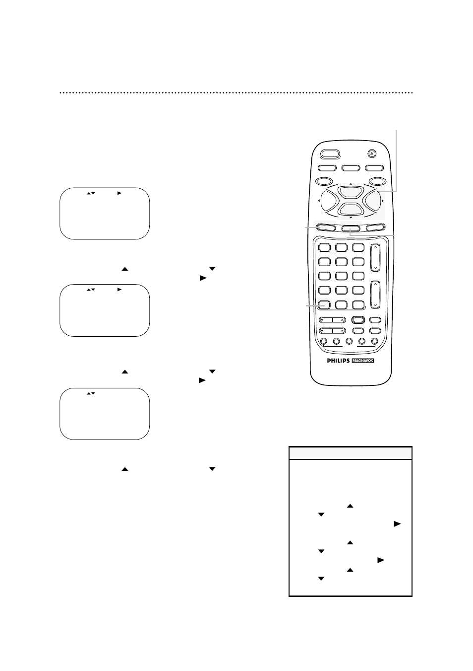 20 language selection, Helpful hint | Philips VRA471AT99 User Manual | Page 20 / 64