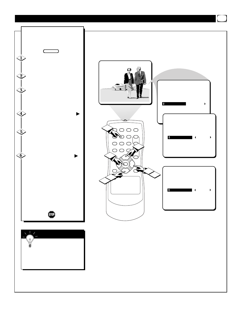 Ow to, Se the, Hannel | Ontrol | Philips PR1906C User Manual | Page 13 / 28