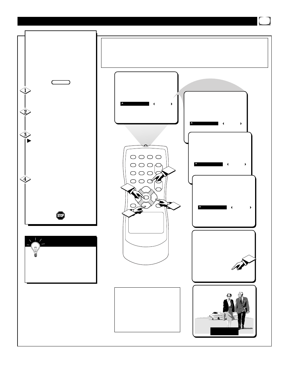 Etting the, Losed, Aptioning | Philips PR1906C User Manual | Page 15 / 28