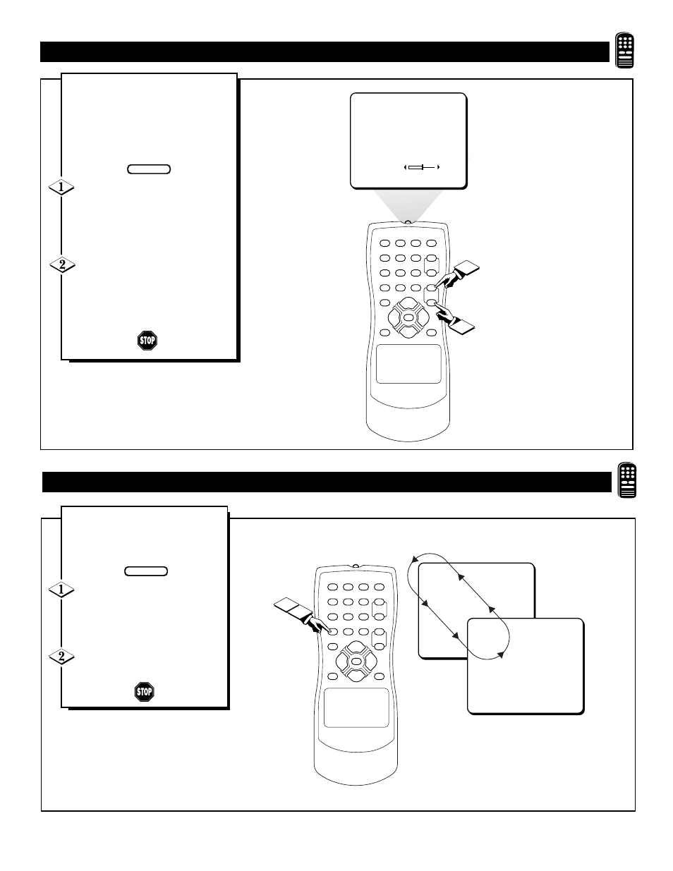 Tv v, A/ch c, Sing the | Olume, Ontrol | Philips PR1906C User Manual | Page 17 / 28