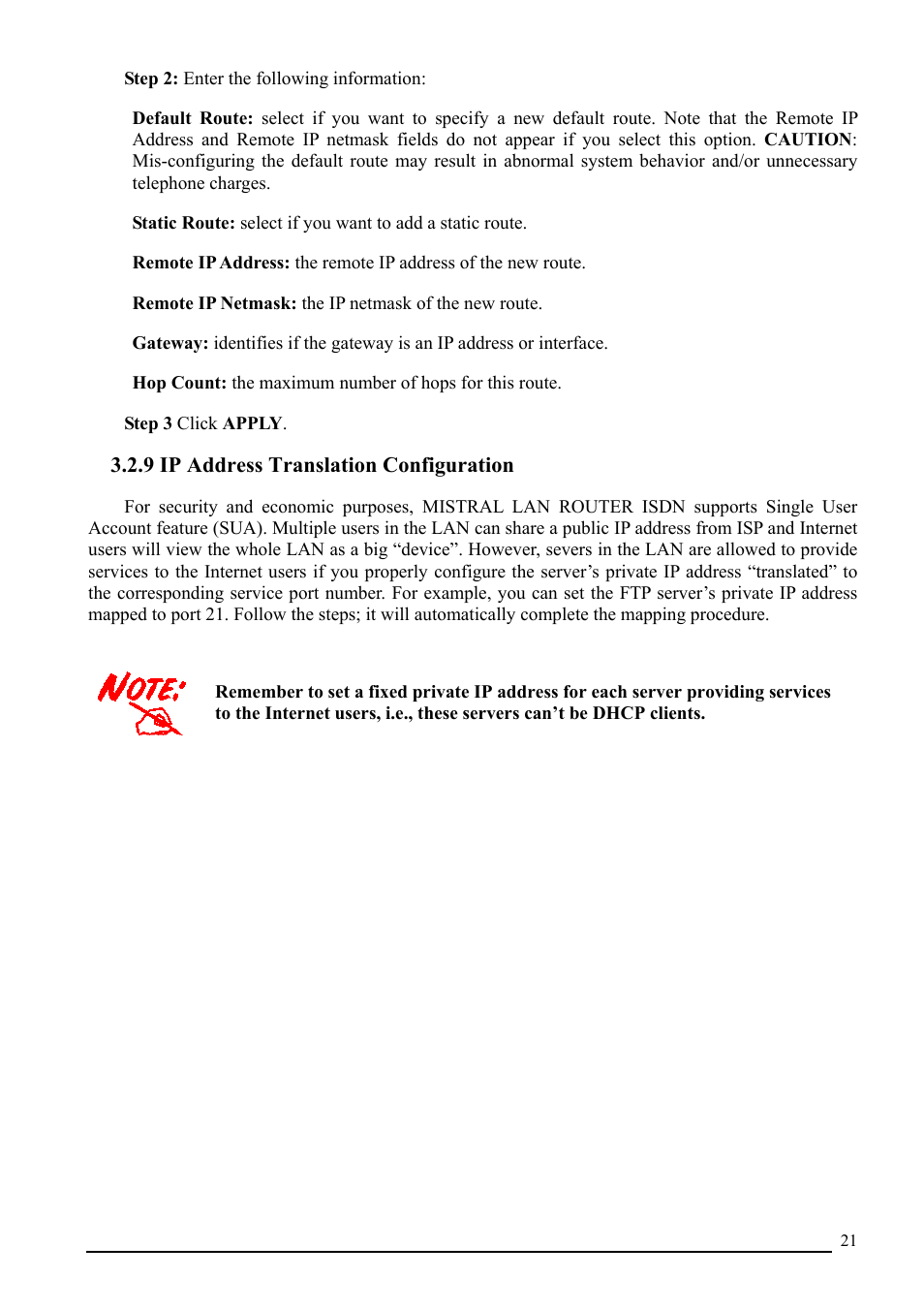 9 ip address translation configuration | Atlantis Land A02-RI_M02 User Manual | Page 24 / 43