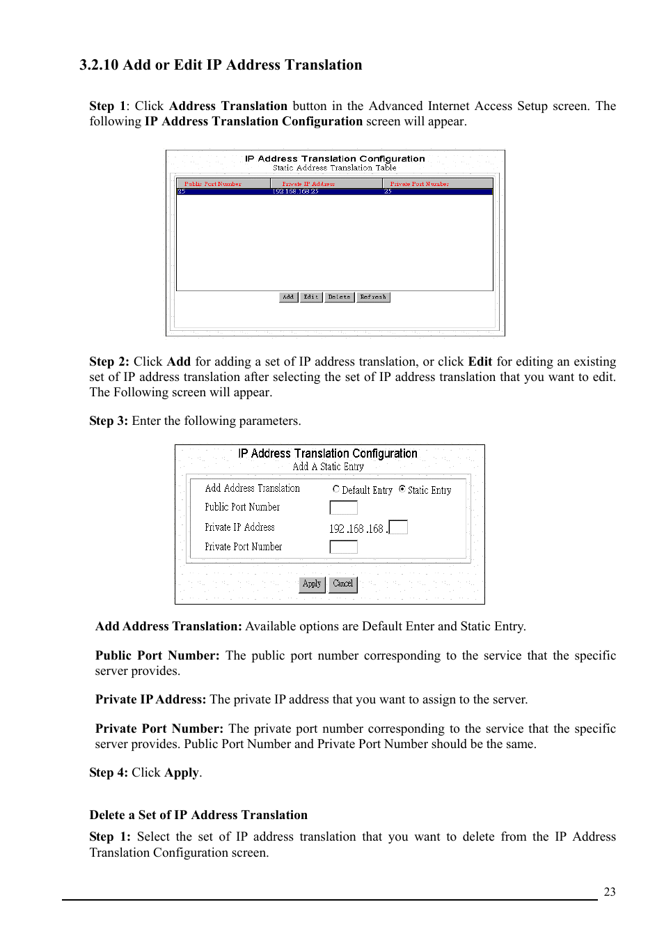 10 add or edit ip address translation | Atlantis Land A02-RI_M02 User Manual | Page 25 / 43