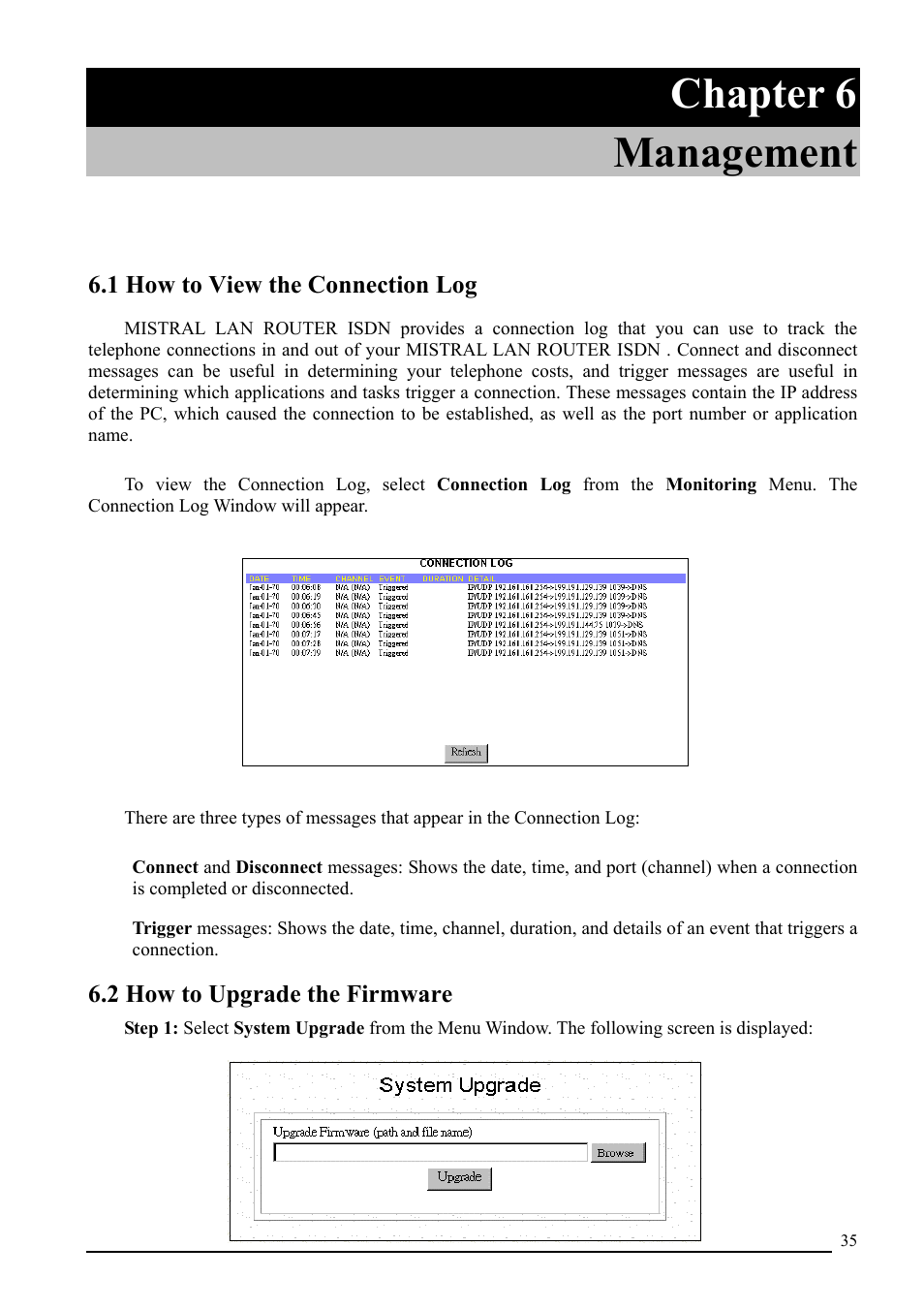 Chapter 6 management | Atlantis Land A02-RI_M02 User Manual | Page 36 / 43