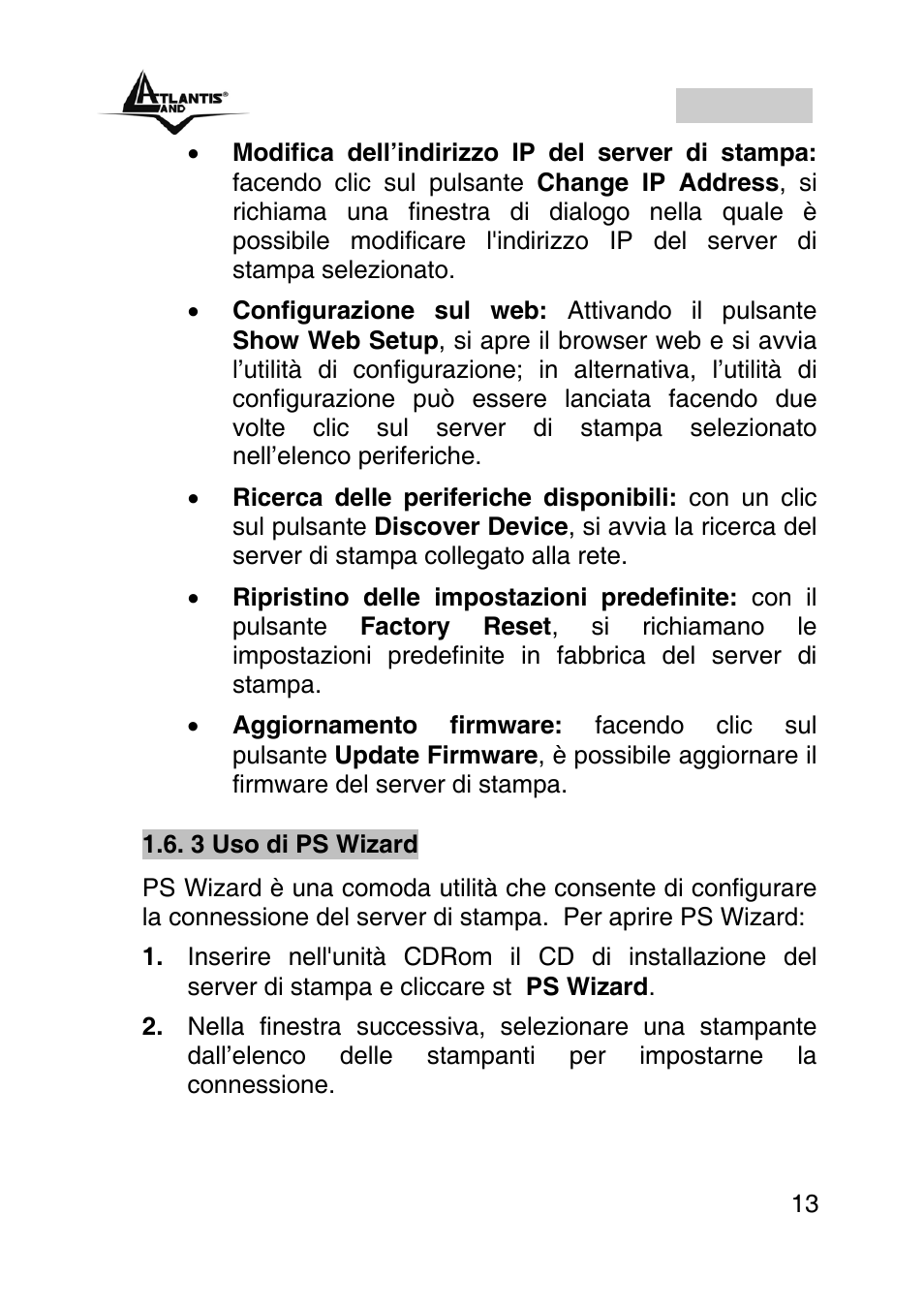 Italiano | Atlantis Land A02-PSU User Manual | Page 12 / 36