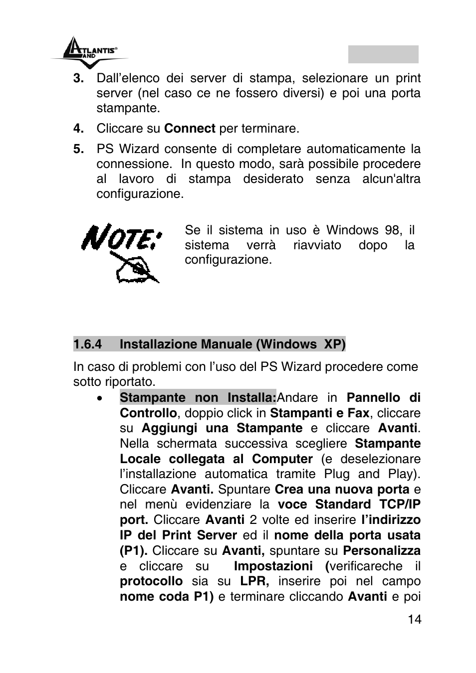 Italiano | Atlantis Land A02-PSU User Manual | Page 13 / 36