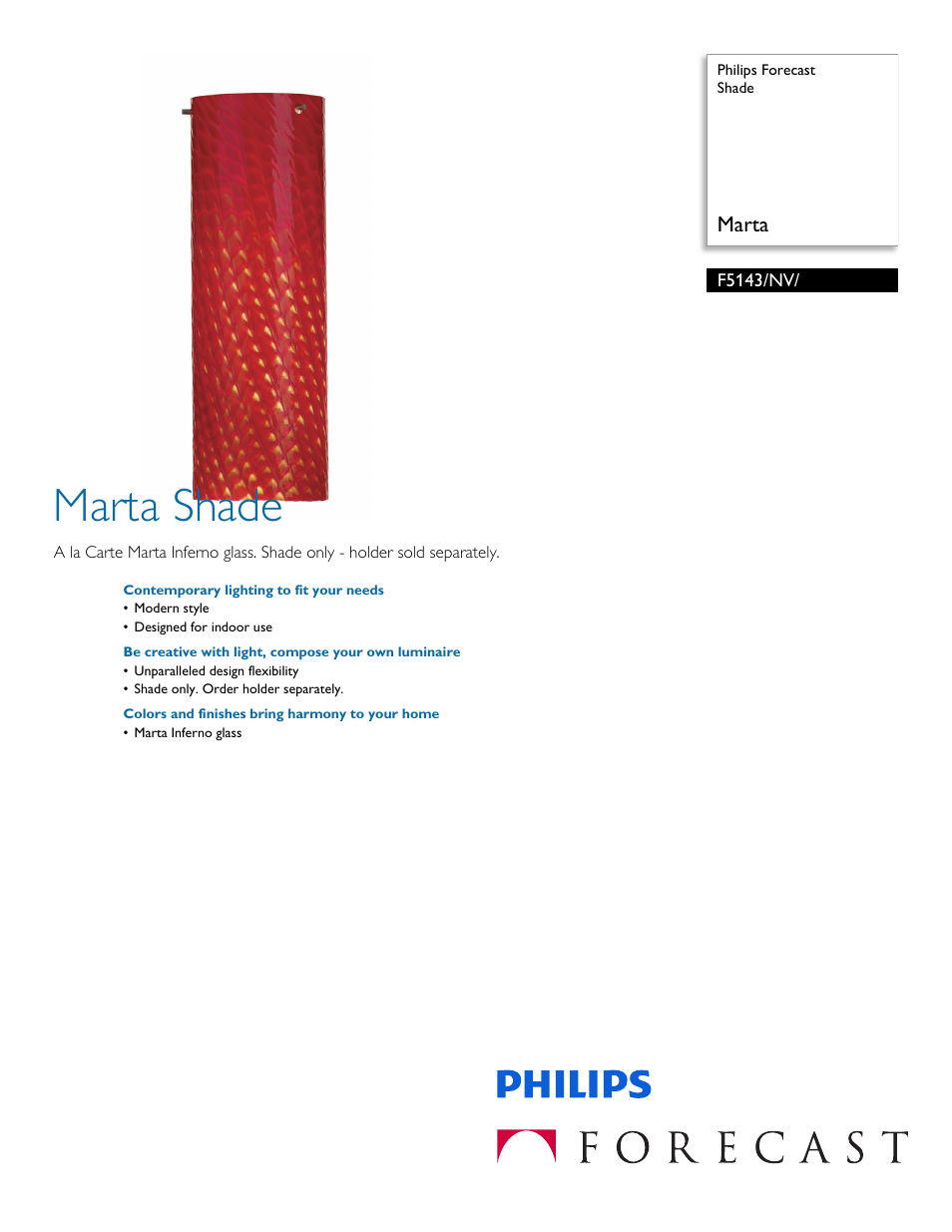 Philips F5143NV User Manual | 2 pages
