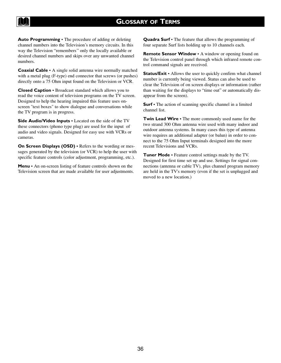 Philips 25PT533S-17 User Manual | Page 36 / 40