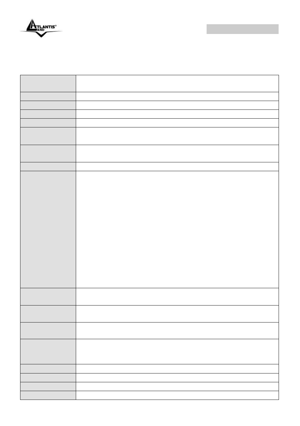Appendix b: technical features, Webshare 144wn | Atlantis Land A02-RA144-W300N User Manual | Page 101 / 103