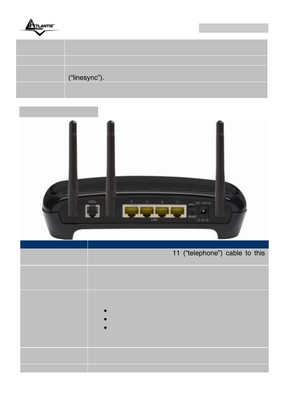3 the rear ports, Webshare 144wn | Atlantis Land A02-RA144-W300N User Manual | Page 17 / 103