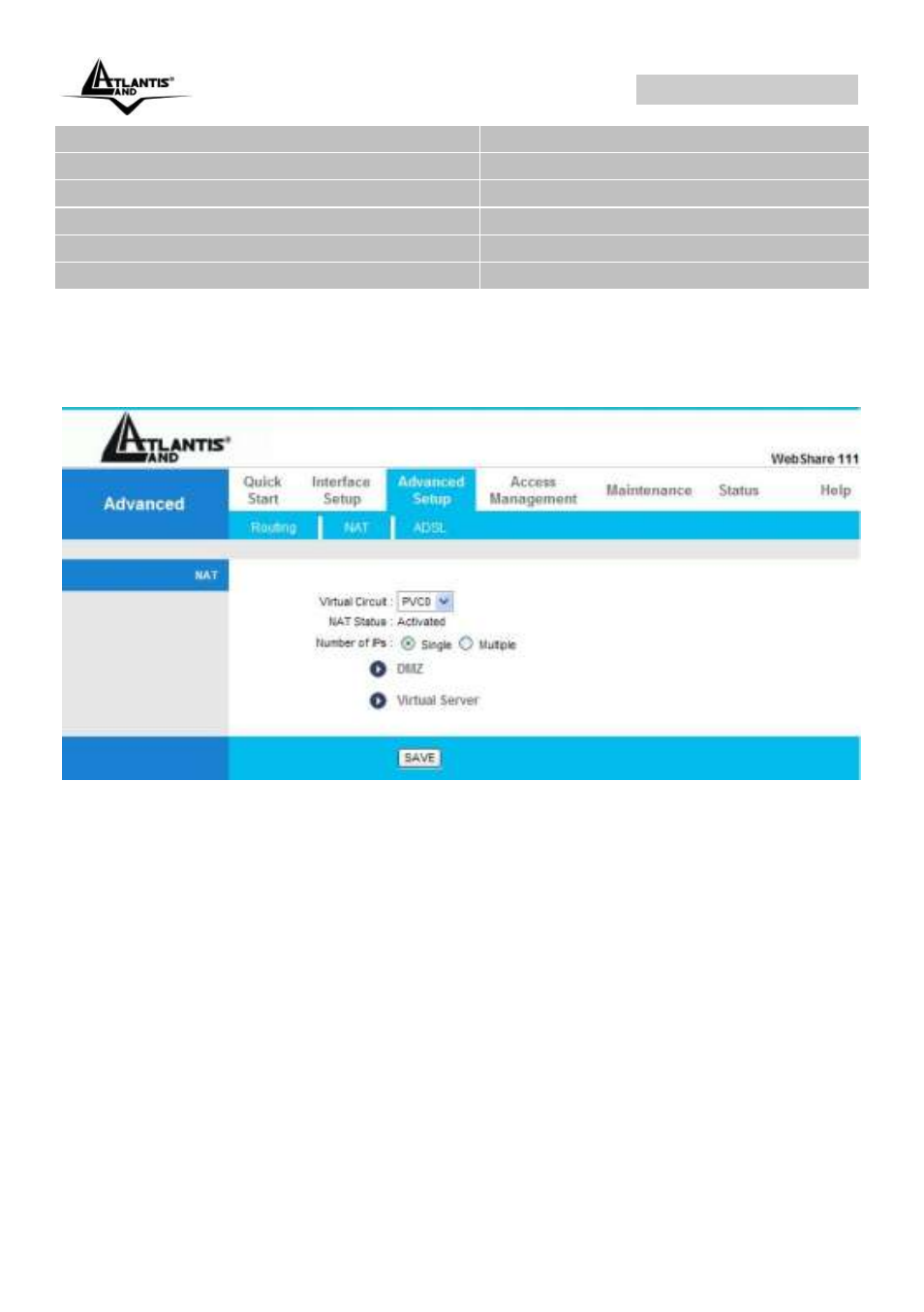 2 virtual server, Webshare 144wn | Atlantis Land A02-RA144-W300N User Manual | Page 64 / 103